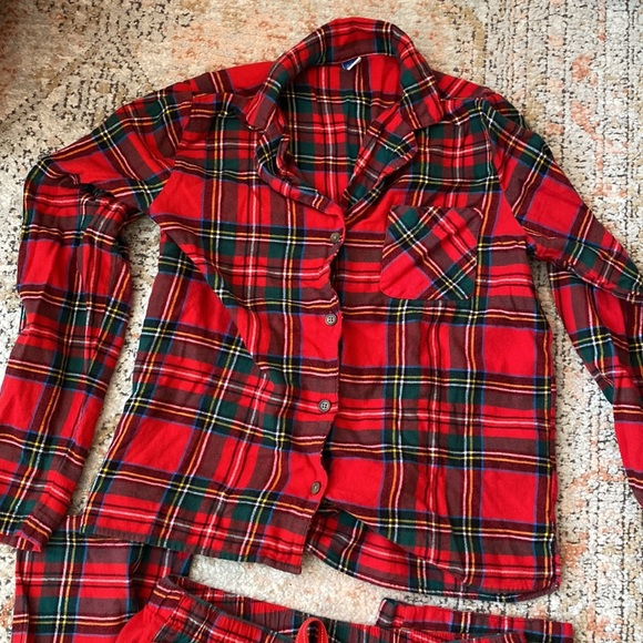 Old Navy red plaid pajamas- Tall - Picture 2 of 3